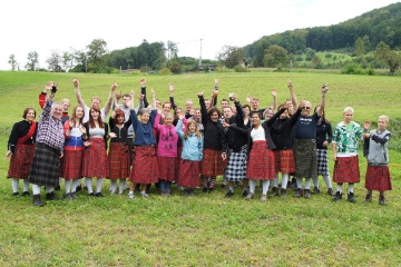 Bevor es losgeht - ein Gruppenfoto : Highland Games MVS 15.09.2012